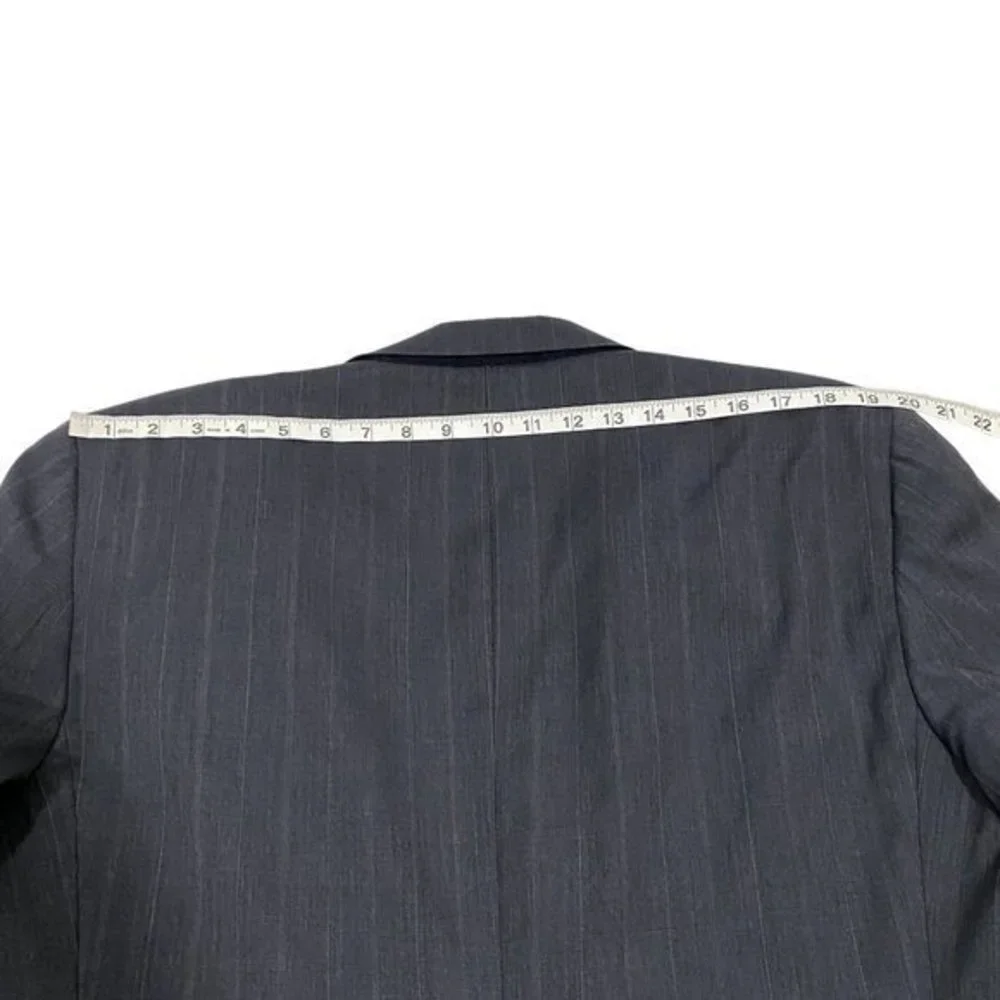 Christian Dior Monsieur‎ Vintage Navy Blue Pinstripe Blazer Size 44L
